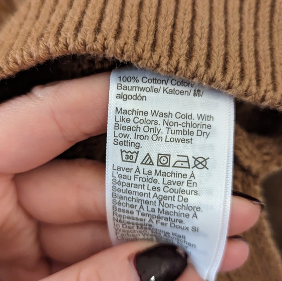 NWT JCrew brown camel knit sweater Medium - Picture 4 of 4